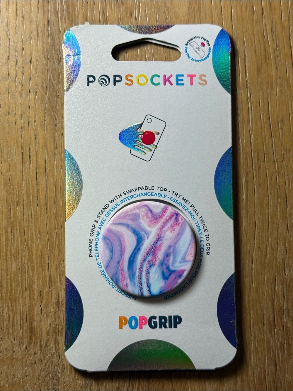New Popsocket Adhesive Phone Grip, Holder, Phone Stand, dream galaxy swirl